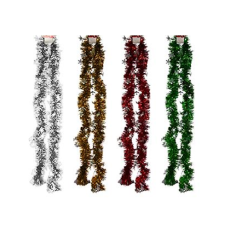 Christmas Tinsel - Stars & Trees, 2m assorted
